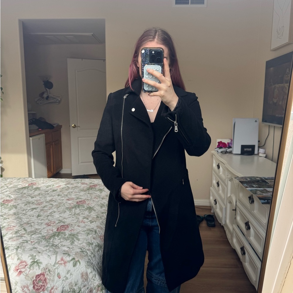 Avec Les Filles Black Trench Coat